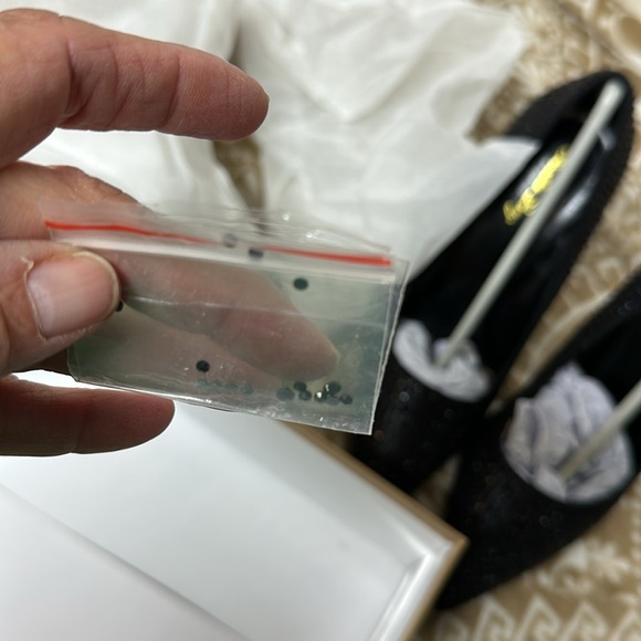 Elisabet Tang Women Pumps, Pointed Toe High Heel Glitter Rhinestone Heels Sparks - Picture 9 of 12